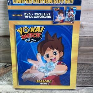 Yo-kai Watch Season 1 Volume 1 DVD Limited Edition Set 2019 Comic Book Movie